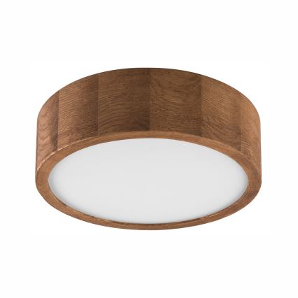 Brilagi - LED RGBW dimeriuojamas lubinis šviestuvas CARVALHO 1xE27/9W/230V 2700-6500K Wi-Fi ąžuolas, skersmuo 27,5 cm