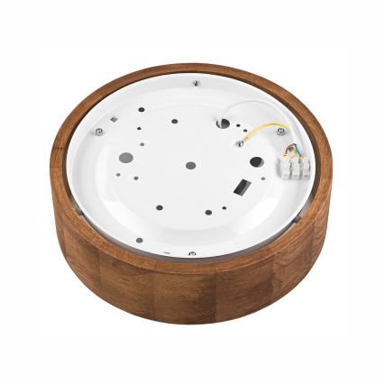 Brilagi - LED RGBW dimeriuojamas lubinis šviestuvas CARVALHO 1xE27/9W/230V 2700-6500K Wi-Fi ąžuolas, skersmuo 27,5 cm