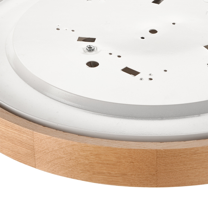 Brilagi - LED RGBW dimeriu reguliuojamas lubinis šviestuvas CARVALHO 3xE27/15W/230V 2700-6500K Wi-Fi ąžuolas skersmuo 47,5 cm