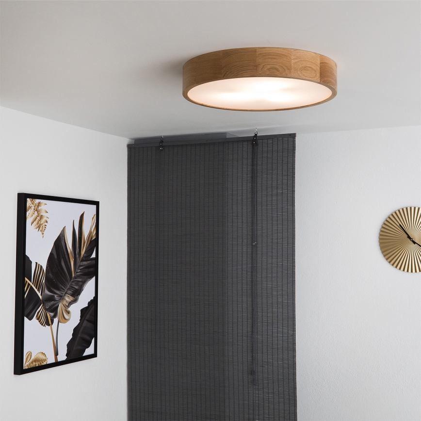 Brilagi - LED RGBW dimeriu reguliuojamas lubinis šviestuvas CARVALHO 3xE27/9W/230V 2700-6500K Wi-Fi ąžuolas skersmuo 47,5 cm