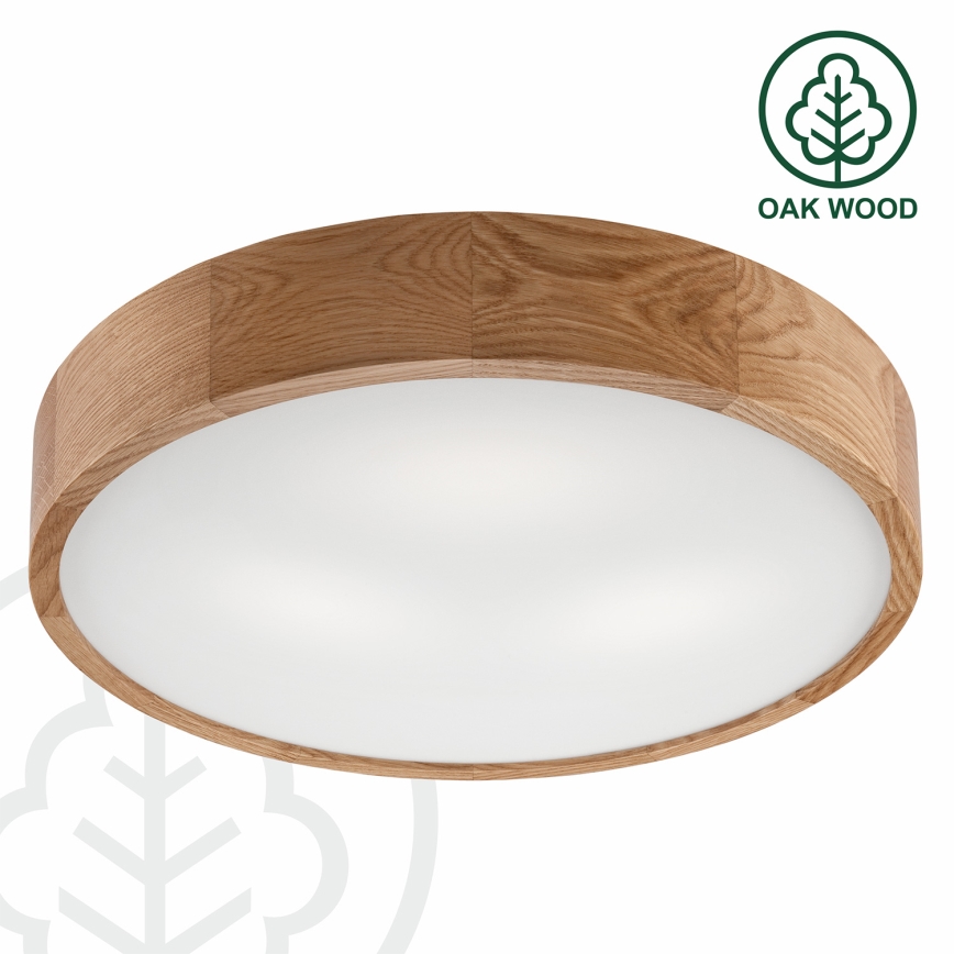 Brilagi - LED RGBW dimeriu reguliuojamas lubinis šviestuvas CARVALHO 3xE27/9W/230V 2700-6500K Wi-Fi ąžuolas skersmuo 47,5 cm