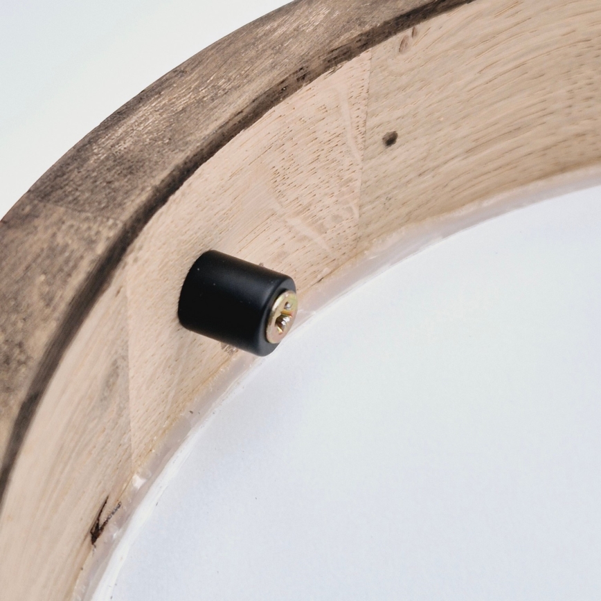 Brilagi - LED RGBW dimeriuojamas lubinis šviestuvas CARVALHO SLIM 1xE27/15W/230V 2700-6500K Wi-Fi ąžuolas skersmuo 27 cm