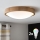 Brilagi - LED RGBW reguliuojamas lubinis šviestuvas CARVALHO SLIM 2xE27/9W/230V 2700-6500K Wi-Fi ąžuolo spalvos, skersmuo 37 cm