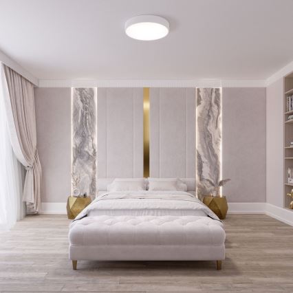 Brilagi - LED RGBW dimeriuojamas lubinis šviestuvas CLARE 4xE27/9W/230V 2700–6500 K Ø 50 cm Wi‑Fi, baltas