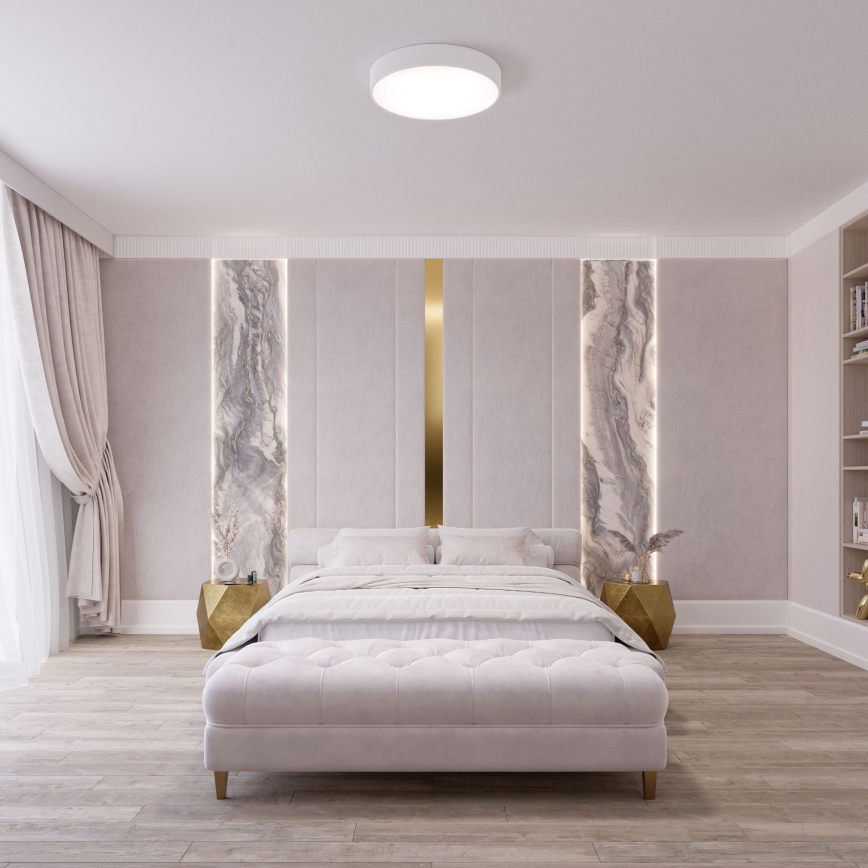 Brilagi - LED RGBW dimeriuojamas lubinis šviestuvas CLARE 4xE27/9W/230V 2700–6500 K Ø 50 cm Wi‑Fi, baltas