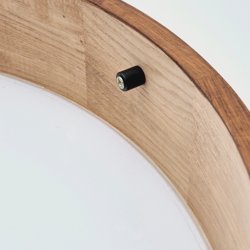 Brilagi - LED RGBW dimeriuojamas lubinis šviestuvas CARVALHO 2xE27/15W/230V 2700-6500K Wi-Fi ąžuolas skersmuo 37,5 cm