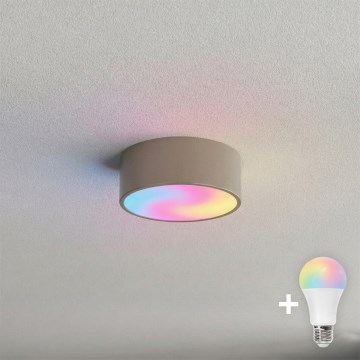 BRILAGI - LED RGBW Reguliuojamas lubų šviestuvas CLARE 1xE27/12W/230V 2700-6500K skersmuo 20 cm smėlinė