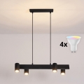 BRILAGI - LED RGBW reguliuojamas pakabinamas šviestuvas ant laido SELE 4xGU10/6,5W/230V 2700-6500K juodas