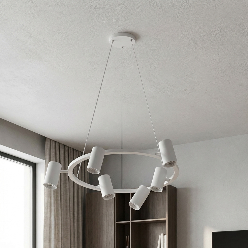BRILAGI - LED RGBW pritemdoma pakabinama liustra ant laido SELE 6xGU10/6,5W/230V 2700-6500K balta + nuotolinis valdymas