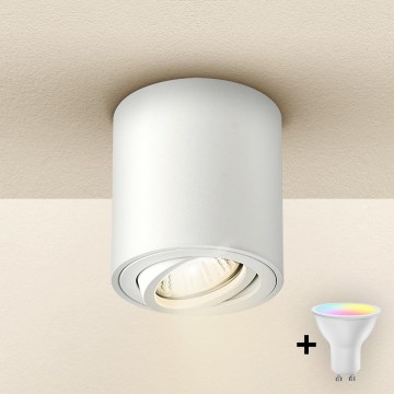 Brilagi - LED RGBW reguliuojamas taškinis šviestuvas MIA 1xGU10/30W/230V 2700-6500K Wi-Fi 84x80 mm baltas