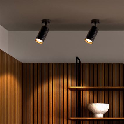 Brilagi - LED RGBW reguliuojamas taškinis šviestuvas SELE DIAMANT 1xGU10/4,8W/230V 3000K juodas + nuotolinis valdymas