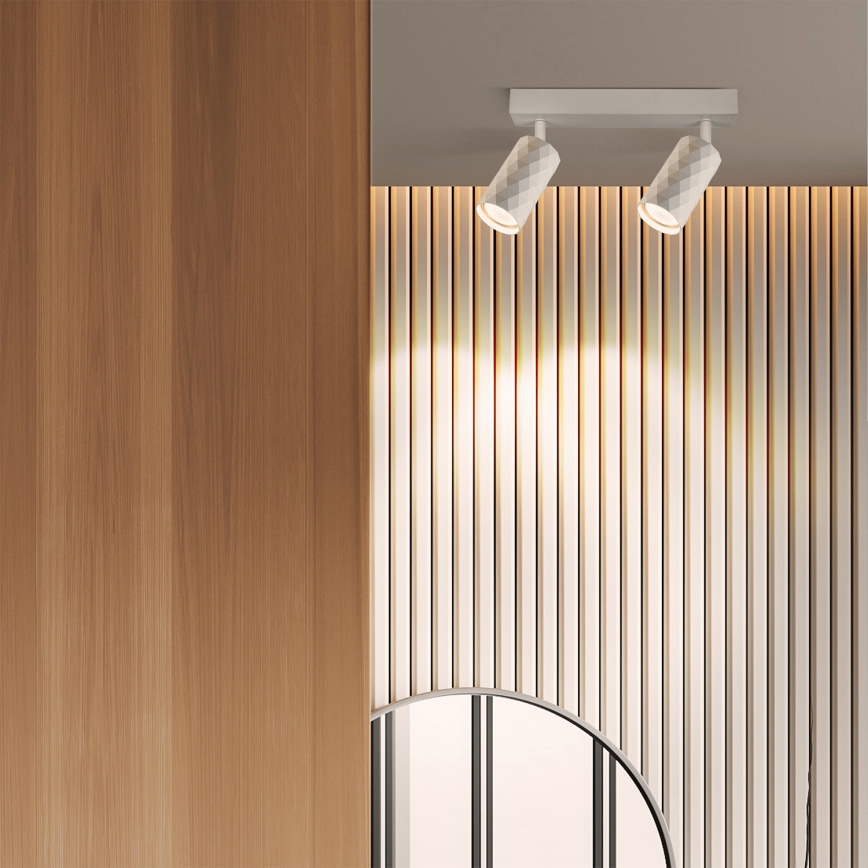 Brilagi - LED RGBW dimeriuojamas taškinis šviestuvas SELE DIAMANT 2xGU10/6,5W/230V 2700-6500K Wi-Fi baltas