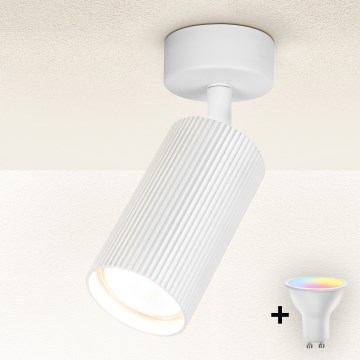 Brilagi - LED RGBW reguliuojamas taškinis šviestuvas SELE MODERN 1xGU10/6,5W/230V 2700-6500K Wi‑Fi baltas