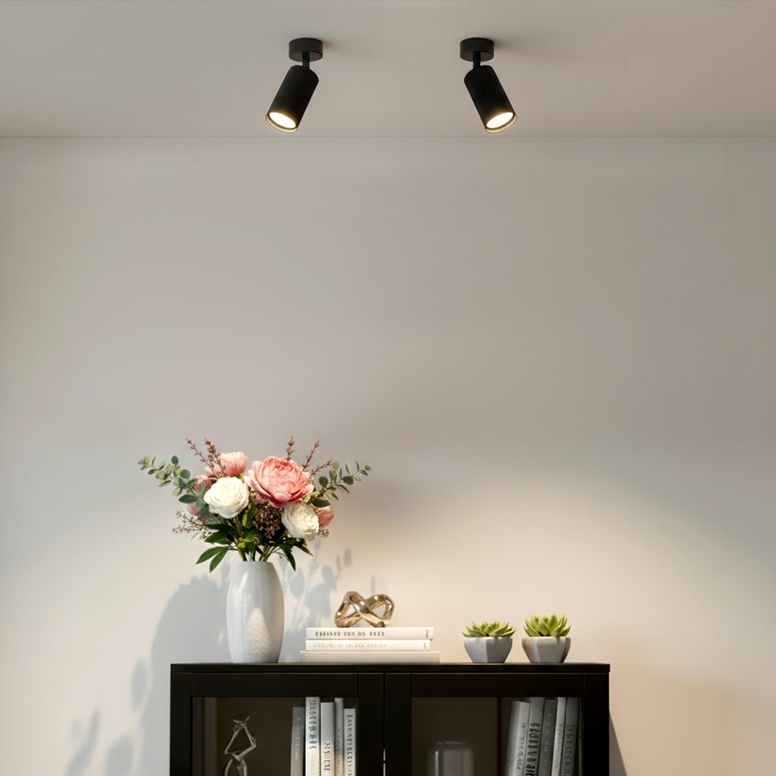 Brilagi - LED RGBW dimeriuojamas taškinis šviestuvas SELE MODERN 1xGU10/6W/230V 3000K juodas + nuotolinis valdymas