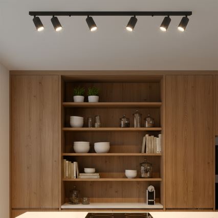 Brilagi - LED RGBW dimeriuojamas taškinis šviestuvas SELE MODERN 6xGU10/6,5W/230V 2700-6500K Wi-Fi juodas