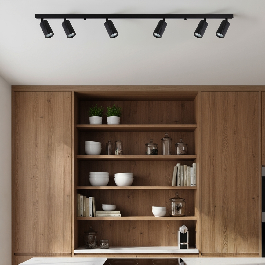 Brilagi - LED RGBW dimeriuojamas taškinis šviestuvas SELE MODERN 6xGU10/6,5W/230V 2700-6500K Wi-Fi juodas