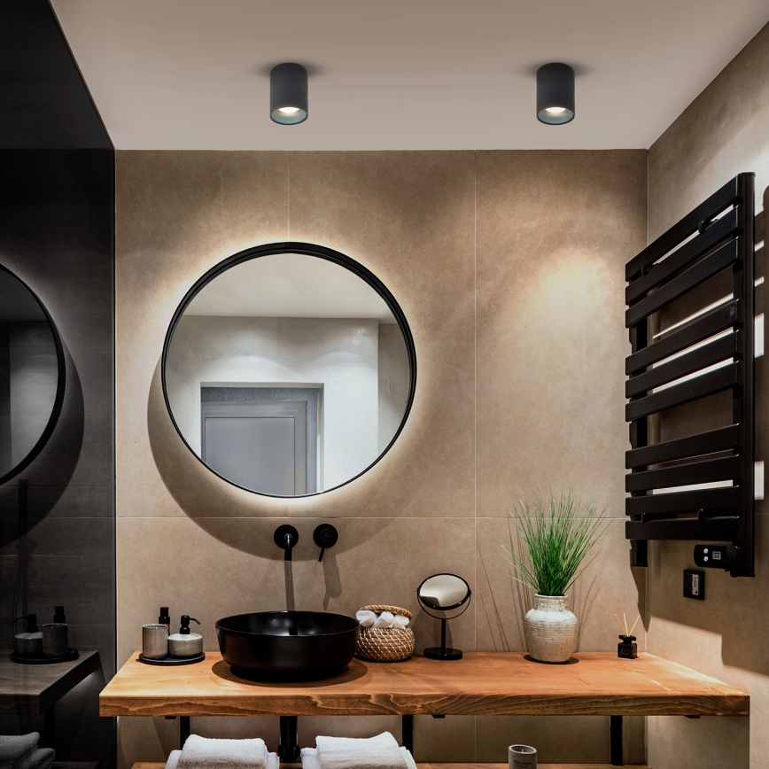 Brilagi - LED RGBW dimeriuojamas taškinis šviestuvas TRINE 1xGU10/6W/230V 3000K antracitas + nuotolinis valdymas