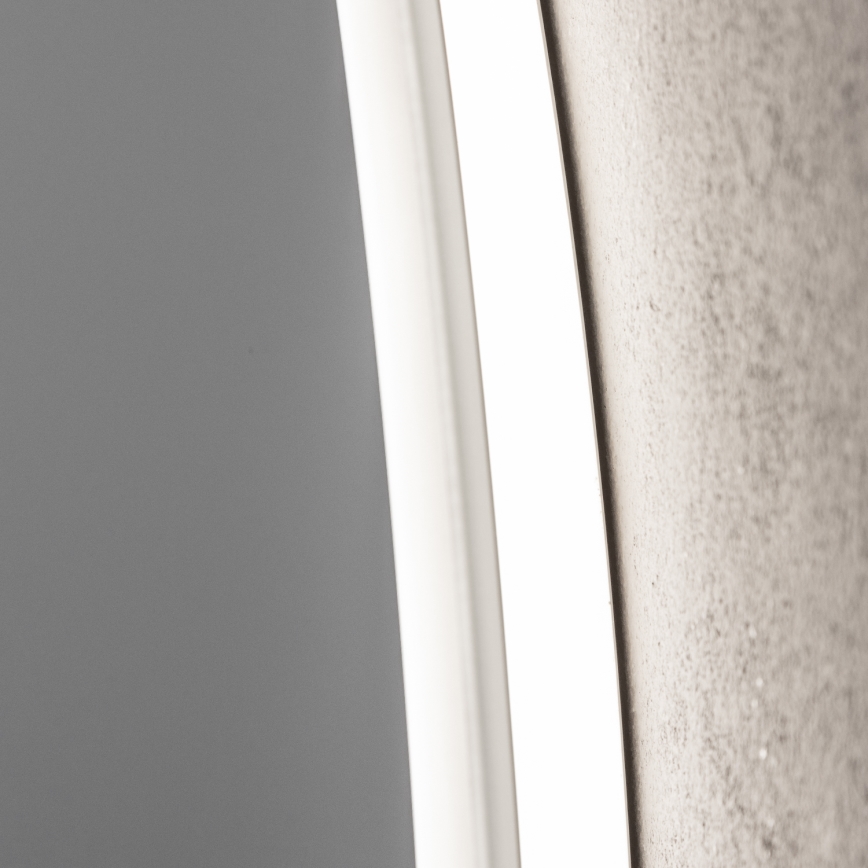 Brilagi - LED RGBW šildomas vonios veidrodis CLARA PRO LED/19W/230V Ø 60 cm IP44 CRI 90 reguliuojamas ryškumas + CCT + nuotolinis valdymas