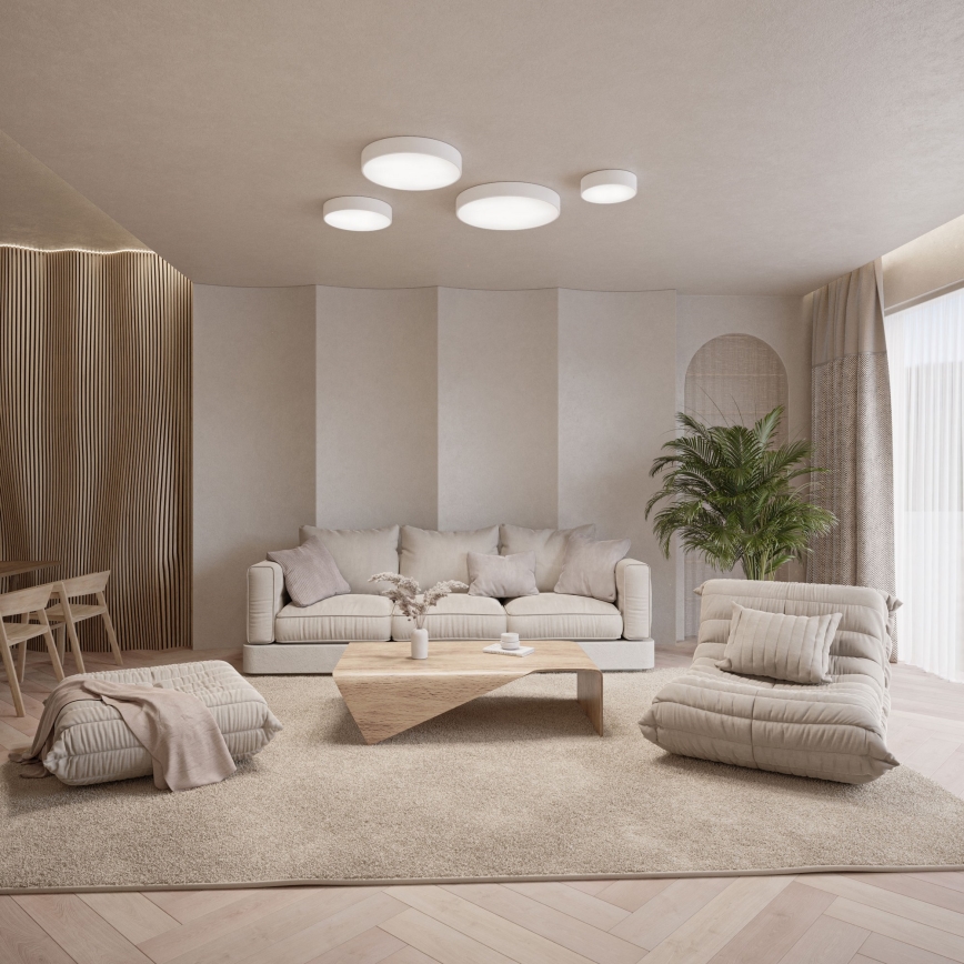 Brilagi - LED RGBW dimeriuojamas vonios lubinis šviestuvas CLARE 1xE27/9W/230V 2700-6500K skersmuo 20 cm IP54 Wi-Fi baltas