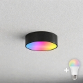 BRILAGI - LED RGBW reguliuojamas vonios lubų šviestuvas CLARE 1xE27/12W/230V 2700-6500K skersmuo 20 cm IP54 juodas