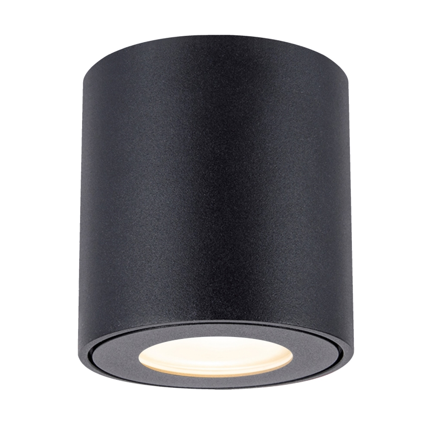 Brilagi - LED RGBW reguliuojamas vonios šviestuvas MIA 1xGU10/4,8W/230V 3000K 84x80 mm juodas IP54 + nuotolinis valdymas