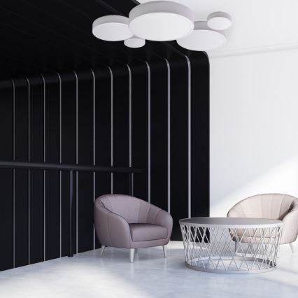 Brilagi - LED RGBW dimeriuojamas lubinis šviestuvas CLARE 1xE27/9W/230V 2700-6500K Ø 20 cm Wi-Fi baltas