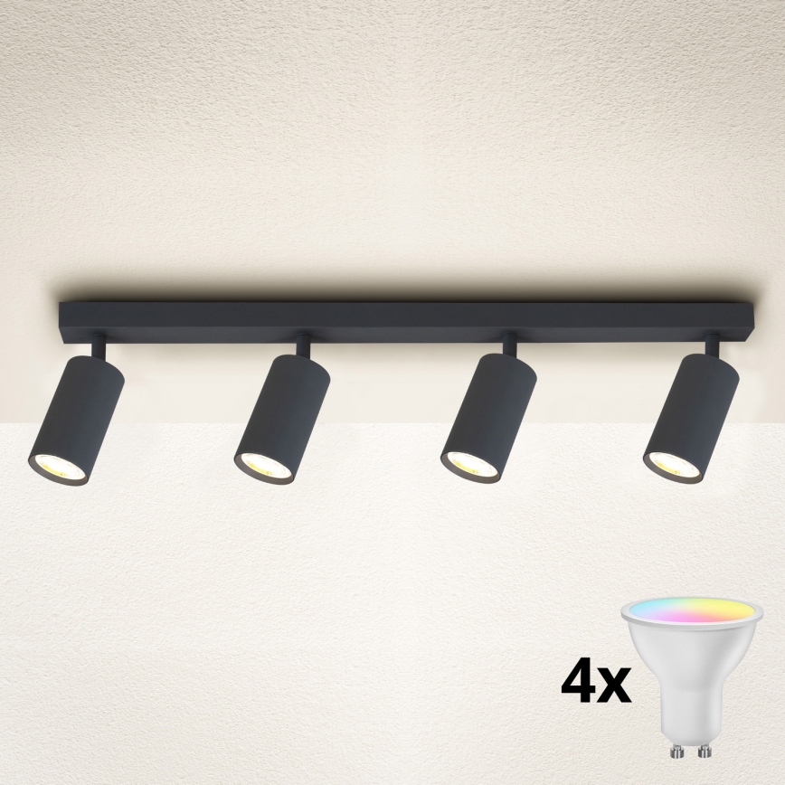 Brilagi - LED RGBW reguliuojamo ryškumo taškinis šviestuvas SELE 4xGU10/6,5W/230V 2700-6500K antracitas