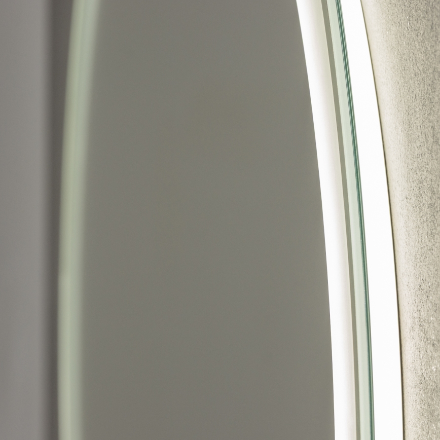 Brilagi - LED RGBW vonios šildomas veidrodis AVA PRO LED/18W/230V Ø 60 cm IP44 CRI 90 reguliuojamas ryškumas + CCT