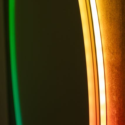 Brilagi - LED RGBW vonios šildomas veidrodis AVA PRO LED/18W/230V Ø 60 cm IP44 CRI 90 reguliuojamas ryškumas + CCT