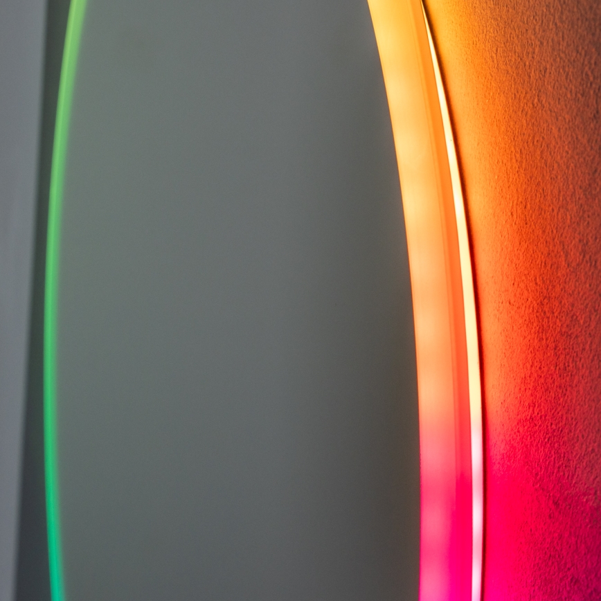 Brilagi - LED RGBW vonios šildomas veidrodis CLARA PRO LED/18,5 W/230 V Ø 60 cm IP44 CRI 90 reguliuojamas (dimeris) + CCT