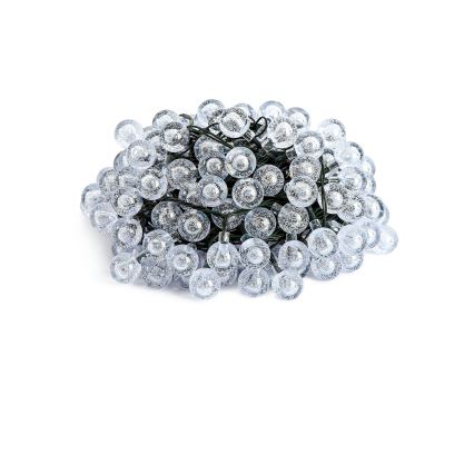 BRILAGI - LED saulės dekoratyvinė girlianda BUBBLE 200xLED/8 funkcijų 20m IP65 šilta balta 800 mAh