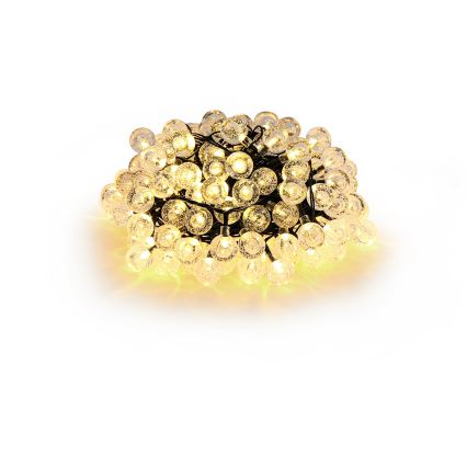 Brilagi - LED Saulės Dekoratyvinė girlianda BUBBLE 300xLED/8 funkcijos 30m IP65 šilta balta 1200 mAh