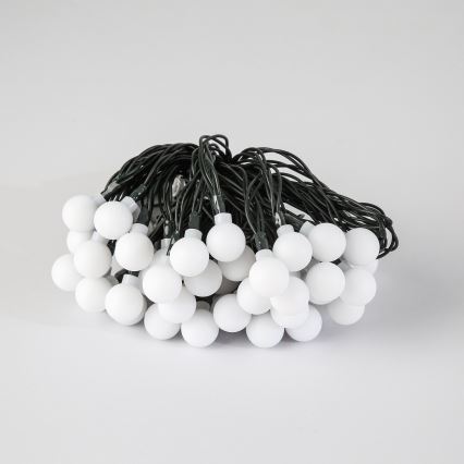 Brilagi - LED Saulės Dekoratyvinė girlianda BUBBLE 50xLED/8 funkcijos 7m IP65 šilta balta 600 mAh