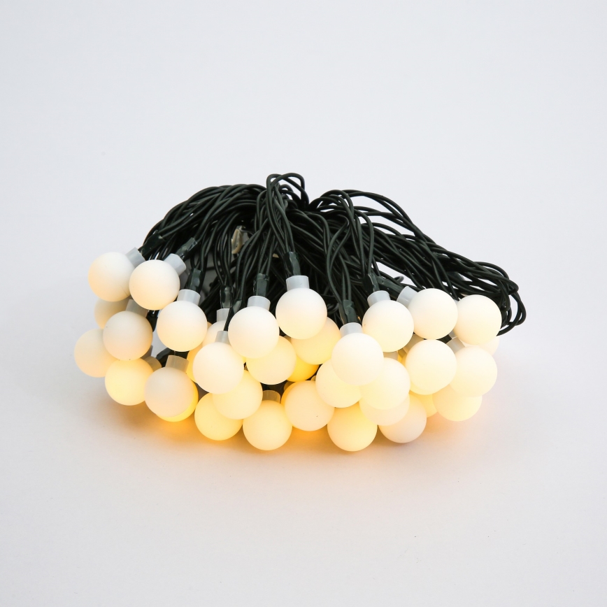 Brilagi - LED Saulės Dekoratyvinė girlianda BUBBLE 50xLED/8 funkcijos 7m IP65 šilta balta 600 mAh