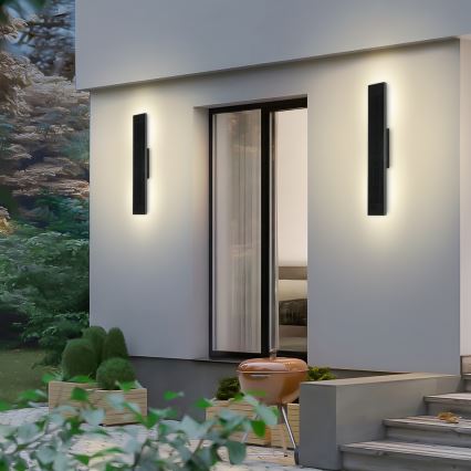 Brilagi - reguliuojamas LED saulės sieninis šviestuvas SUN LED/4W/3,7V 60 cm 4000 mAh IP44
