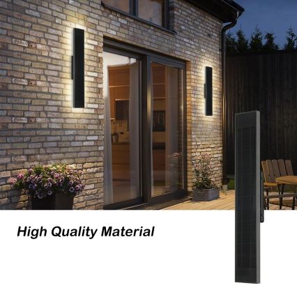 Brilagi - reguliuojamas LED saulės sieninis šviestuvas SUN LED/4W/3,7V 60 cm 4000 mAh IP44