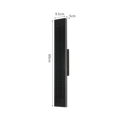 Brilagi - reguliuojamas LED saulės sieninis šviestuvas SUN LED/4W/3,7V 60 cm 4000 mAh IP44