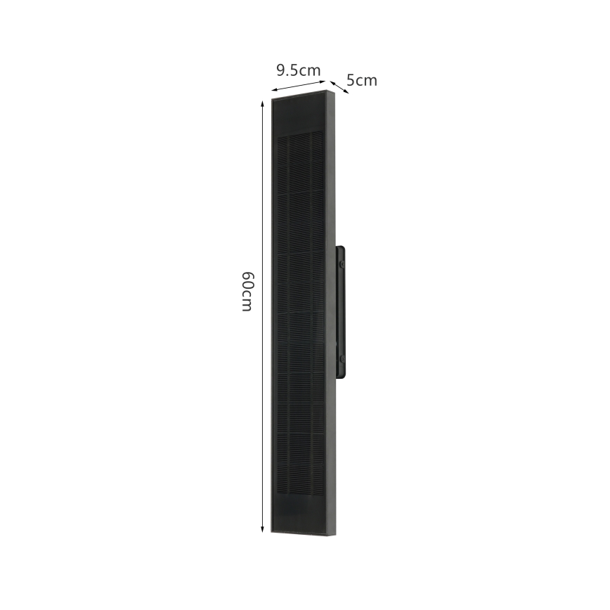 Brilagi - reguliuojamas LED saulės sieninis šviestuvas SUN LED/4W/3,7V 60 cm 4000 mAh IP44