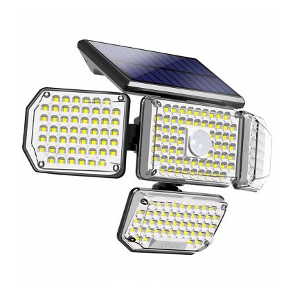 Brilagi - LED Saulės energija maitinamas sieninis šviestuvas su judesio ir sutemų jutikliu WALLIE LED/5W/5,5V 2400 mAh IP65
