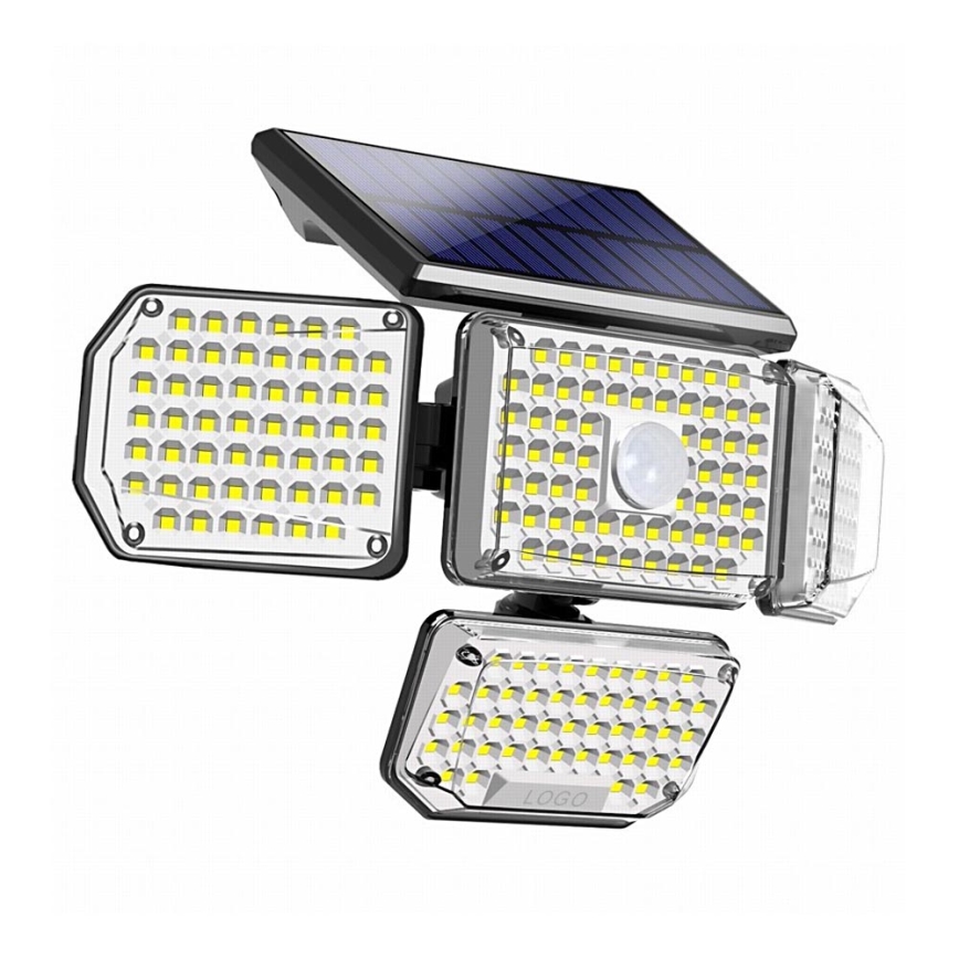 Brilagi - LED Saulės energija maitinamas sieninis šviestuvas su judesio ir sutemų jutikliu WALLIE LED/5W/5,5V 2400 mAh IP65