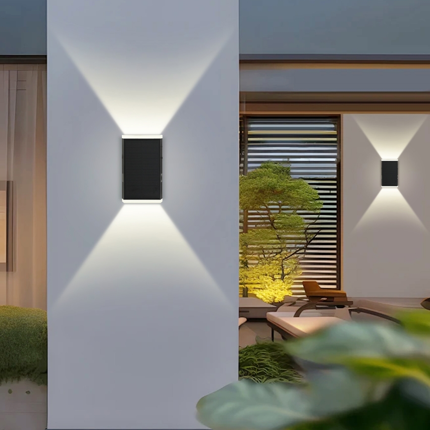 Brilagi - LED Saulės sieninis šviestuvas SUN GUARD LED/2W/3,7V 2000 mAh IP45
