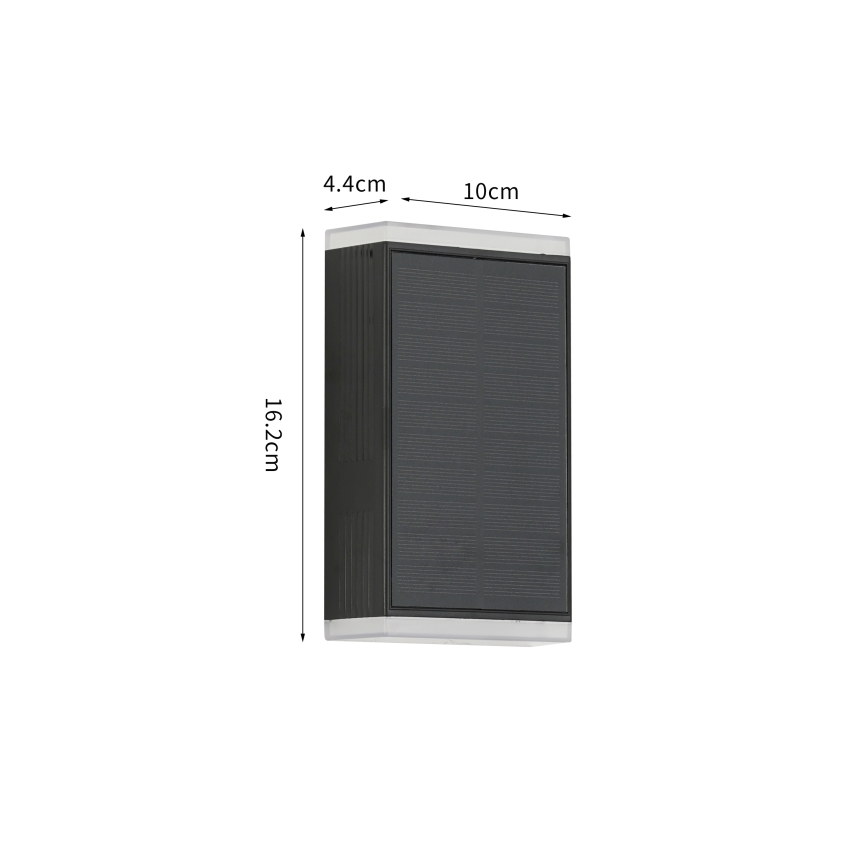 Brilagi - LED Saulės sieninis šviestuvas SUN GUARD LED/2W/3,7V 2000 mAh IP45