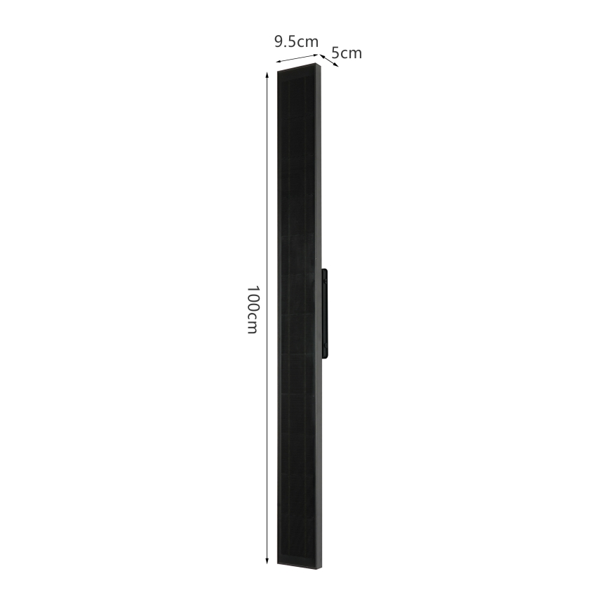 BRILAGI - LED saulės sieninis šviestuvas su reguliuojamu ryškumu SUN LED/5,5W/3,7V 100 cm 6000 mAh IP44