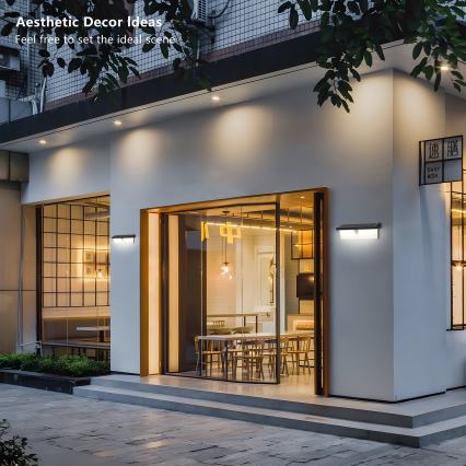 Brilagi - LED Saulės sieninis šviestuvas su jutikliu SUN RAY LED/6W/3,7V 2200 mAh IP44