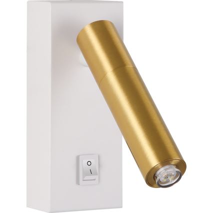 Brilagi - LED Sieninis akcentinis šviestuvas MAYA 1xG9/7W/230V baltas/aukso