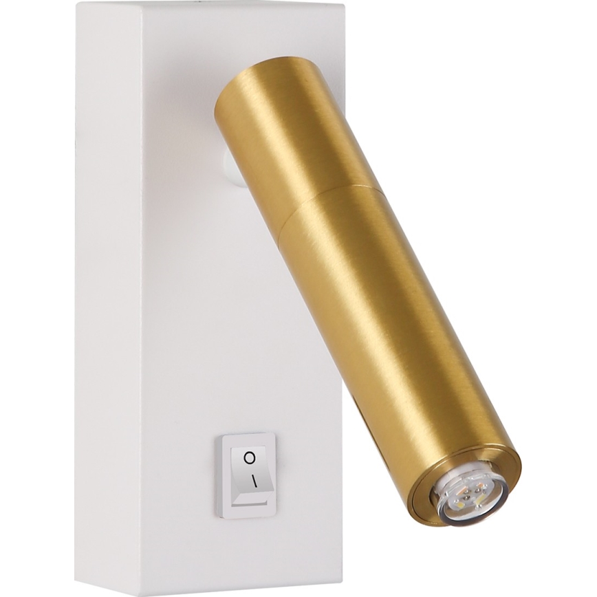 Brilagi - LED Sieninis akcentinis šviestuvas MAYA 1xG9/7W/230V baltas/aukso