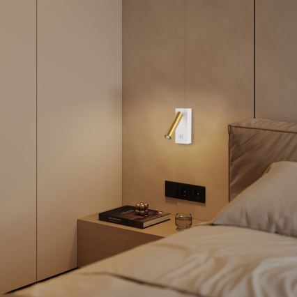 Brilagi - LED Sieninis akcentinis šviestuvas MAYA 1xG9/7W/230V baltas/aukso