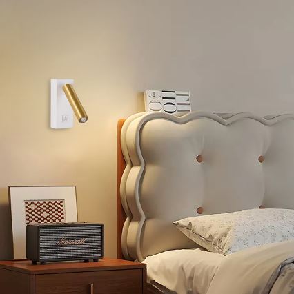 Brilagi - LED Sieninis akcentinis šviestuvas MAYA 1xG9/7W/230V baltas/aukso