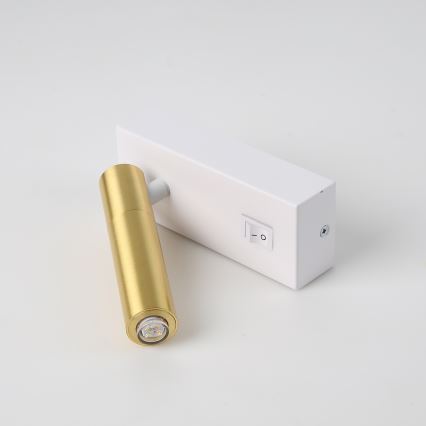Brilagi - LED Sieninis akcentinis šviestuvas MAYA 1xG9/7W/230V baltas/aukso