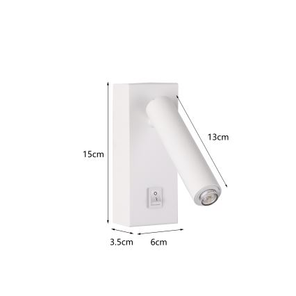Brilagi - LED Sieninis akcentinis šviestuvas MAYA 1xG9/7W/230V baltas